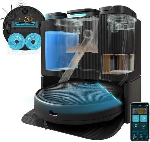 Cecotec Conga 11090 Spin Revolution, robot aspirador con base de autovaciado