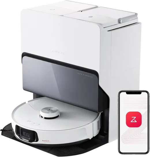 Roborock S8 MaxV Ultra con su base de autovaciado